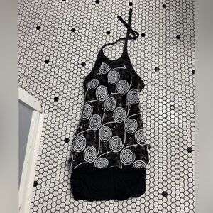 Cache Elegant Black halter sequined Dress size 8